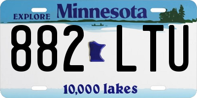 MN license plate 882LTU