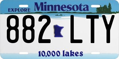MN license plate 882LTY