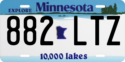 MN license plate 882LTZ