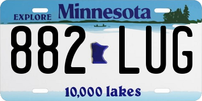 MN license plate 882LUG