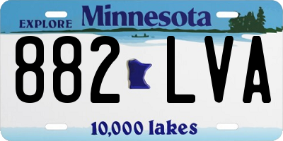 MN license plate 882LVA