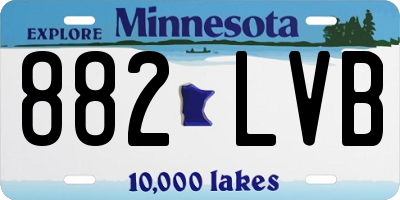 MN license plate 882LVB