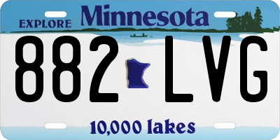MN license plate 882LVG