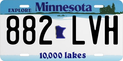 MN license plate 882LVH