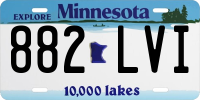 MN license plate 882LVI