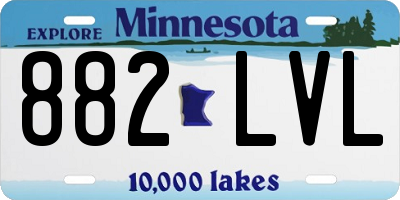 MN license plate 882LVL