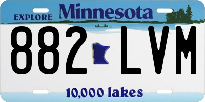 MN license plate 882LVM