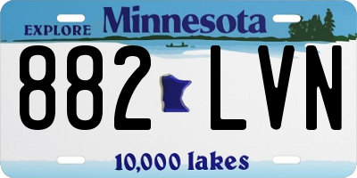 MN license plate 882LVN