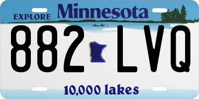 MN license plate 882LVQ