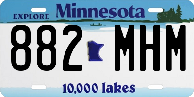 MN license plate 882MHM
