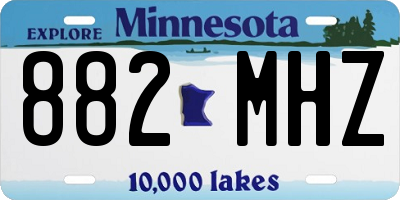 MN license plate 882MHZ