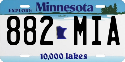 MN license plate 882MIA