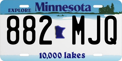 MN license plate 882MJQ