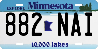 MN license plate 882NAI