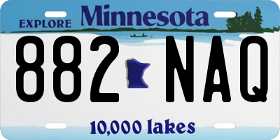 MN license plate 882NAQ