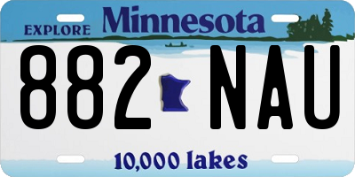 MN license plate 882NAU