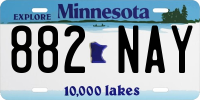 MN license plate 882NAY