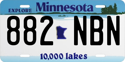 MN license plate 882NBN