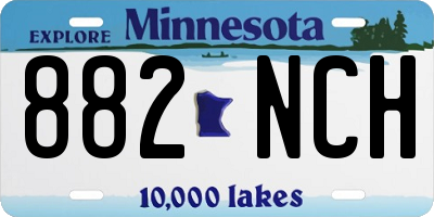 MN license plate 882NCH
