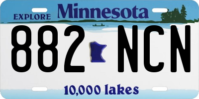 MN license plate 882NCN