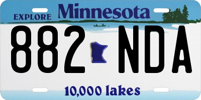 MN license plate 882NDA