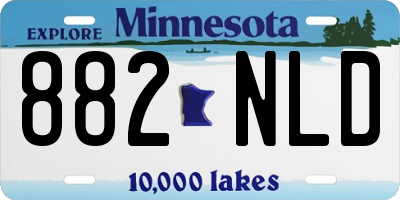 MN license plate 882NLD