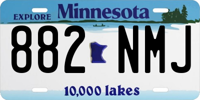 MN license plate 882NMJ