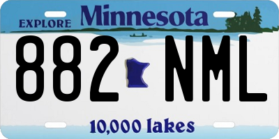 MN license plate 882NML