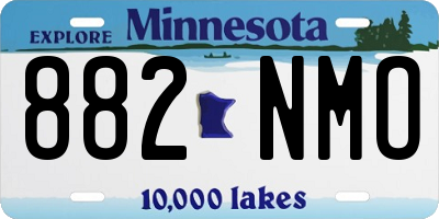 MN license plate 882NMO
