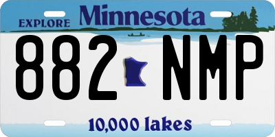 MN license plate 882NMP
