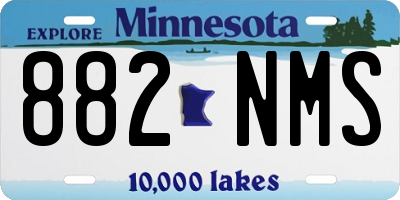 MN license plate 882NMS