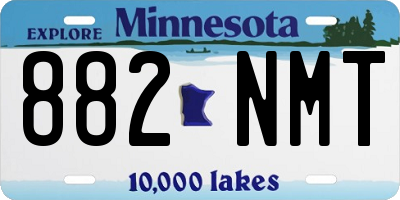 MN license plate 882NMT