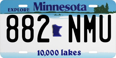 MN license plate 882NMU