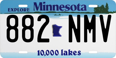 MN license plate 882NMV
