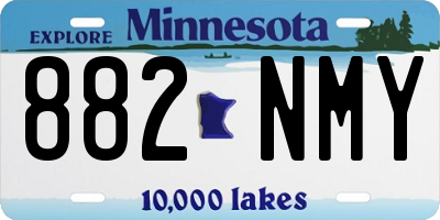 MN license plate 882NMY