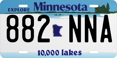 MN license plate 882NNA