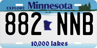 MN license plate 882NNB