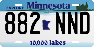 MN license plate 882NND