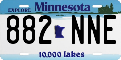 MN license plate 882NNE