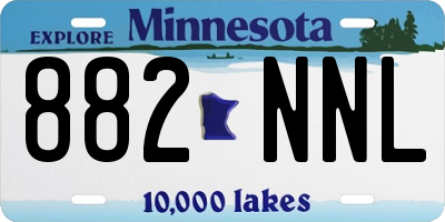 MN license plate 882NNL