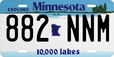 MN license plate 882NNM