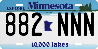 MN license plate 882NNN