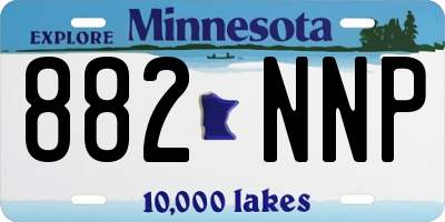 MN license plate 882NNP
