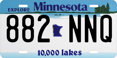 MN license plate 882NNQ