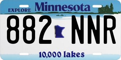 MN license plate 882NNR