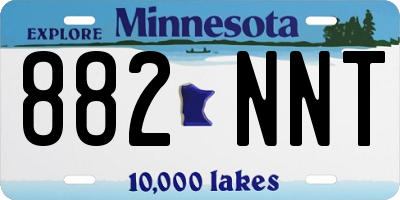 MN license plate 882NNT