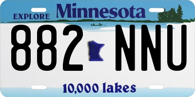 MN license plate 882NNU