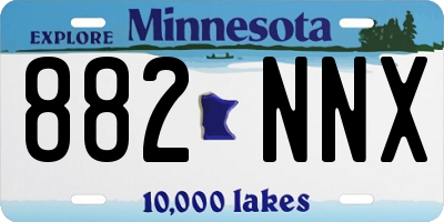 MN license plate 882NNX