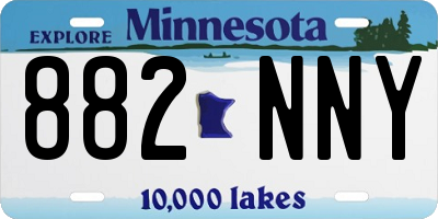 MN license plate 882NNY