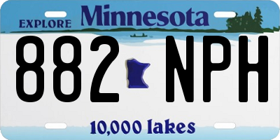 MN license plate 882NPH